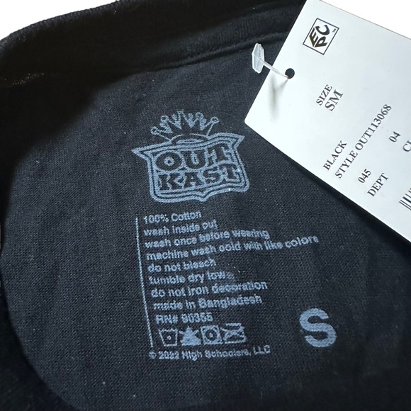 Outkast ATLiens Hip Hop Rap Cartoon Black T Shirt Size Small - Picture 5 of 5